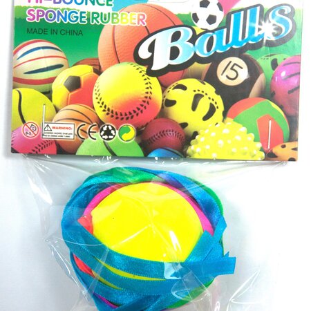 Balls 63mm 6 colors in netbag