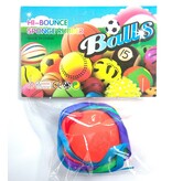 Balls 63mm 6 colors in netbag