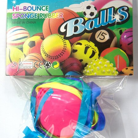 Balls 63mm 6 colors in netbag