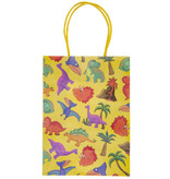 Colorful Gift Bag with Dinosaur Motif - Ideal for Small Gifts and Souvenirs - Dimensions 16x22x9cm