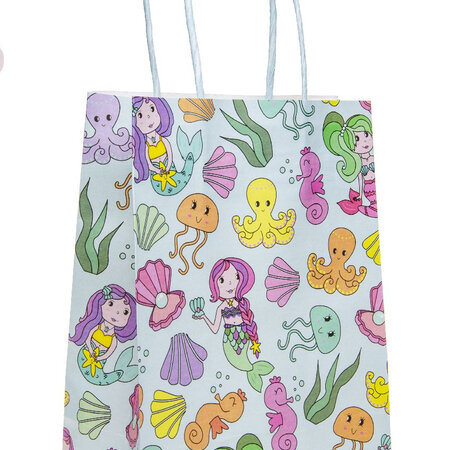 Enchanting Mermaid Themed Gift Bag, Dimensions 16x22x9cm