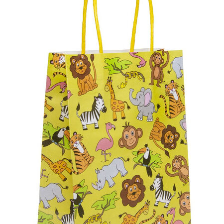 Adventurous Wildlife Themed Gift Bag, Dimensions 16x22x9cm