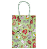 Adorable Farm Animals Themed Gift Bag, Dimensions 16x22x9cm