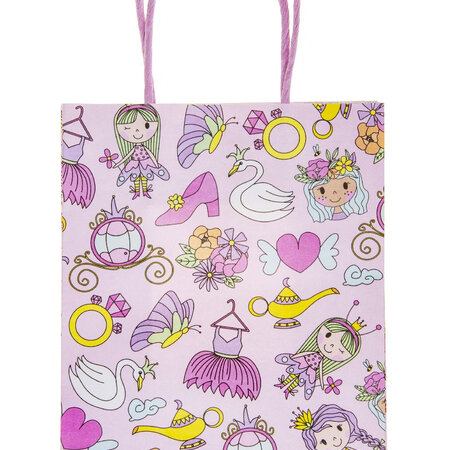 Enchanting Princess Themed Gift Bag, Dimensions 16x22x9cm