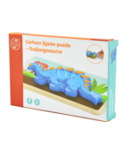 Wooden Dinosaur Puzzle 16cm, Colorful Interactive Puzzle for Kids