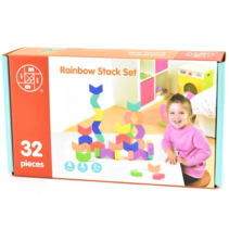 Wooden Rainbow 32 pieces Stack Set 27x15cm