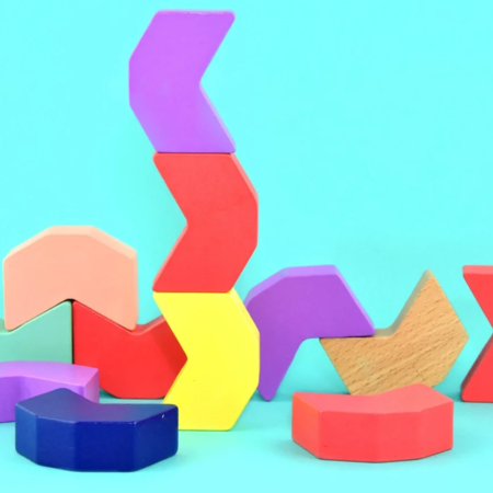 Rainbow Stack Set 27x15cm, Educational Toy for Motor Skills