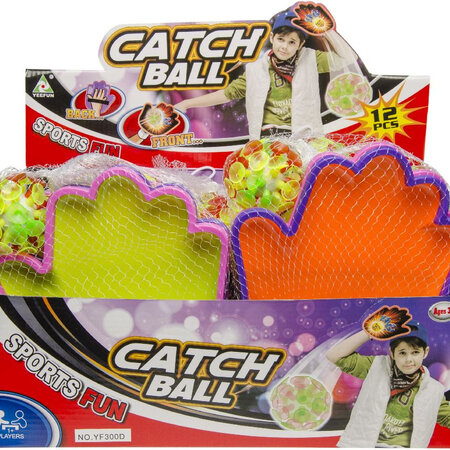 CATCH BALL SUCTION CUP/2 RACKETS - SET WITH SUCTION CUP CATCH BALL AND 2 RACKETS FOR ACTIVE FUN