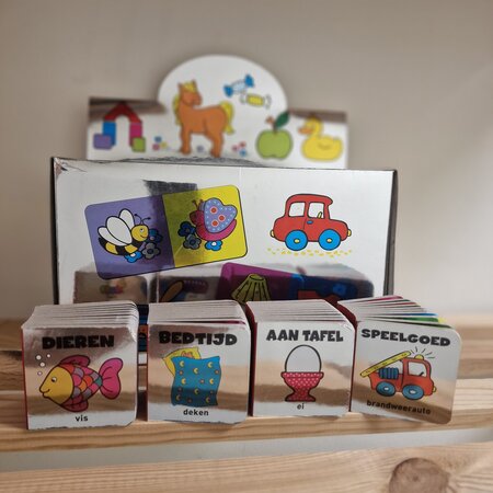 Colorful Mini Cardboard Book of 6cm x 6cm - Perfect for Short Stories and Notes