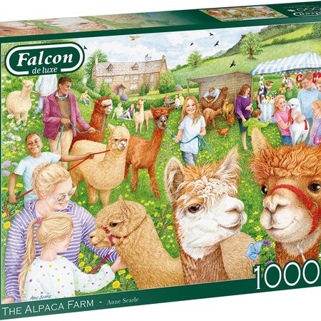 Falcon - The Alpaca Farm Puzzle 1000 Teile 36,5x27x6,5 cm