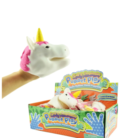Magische Handpuppe Einhorn - 15 cm - Fantasievolles Spielzeug für kreativen Spielspaß