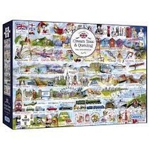 Gibson - Puzzle Cream Tea and Queue 1.000 pieces  35x50x39,5 cm