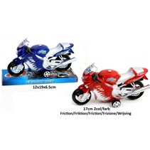 Racing Motorcycle 17cm 2ass