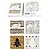 25 Kerstkaarten met Enveloppen - 2 Motieven - Formaat 10,5x10,5 cm