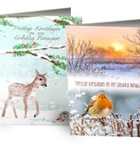 Happy Christmas cards in luxury pack 10 pieces