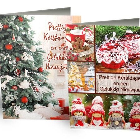 Happy Weihnachtskarten in einer Luxuspackung mit 10 Stück