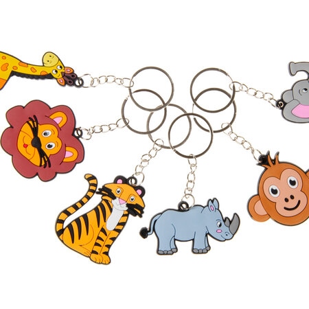 Tieranhänger Schlüsselbund 7cm - Verschiedene Tierdesigns - Perfekt für Schlüssel oder Taschen