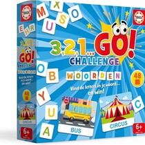 3,2,1...Go Challenge bordspel Woorden 25x25cm