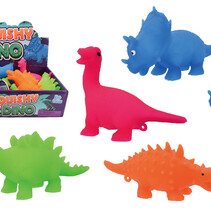 Squeeze Neon Dinosaur 4ass 13 cm