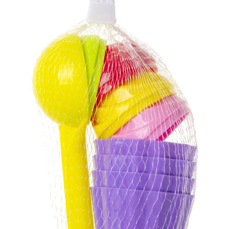 Strandspeeltset cupcake 9 stuks