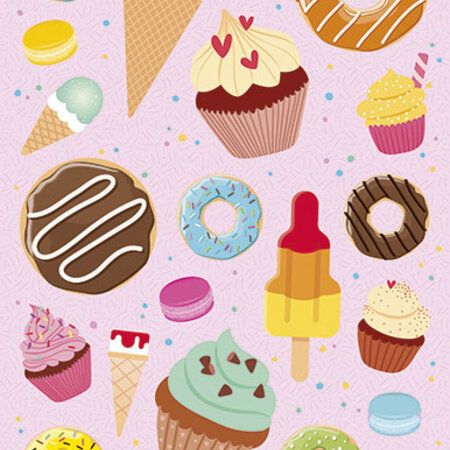 Candy Stickers - Set of Colorful and Tasty Stickers - Dimensions 10x20 cm