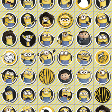 Minions Stickers - Set of High-Quality Stickers with Funny Images - Dimensions 10x20 cm