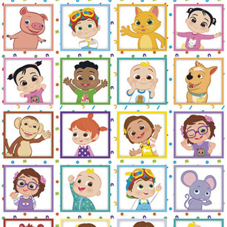 Cocomelon Stickers - Set of High-Quality Stickers with Colorful Cocomelon Characters - Dimensions 10x20 cm