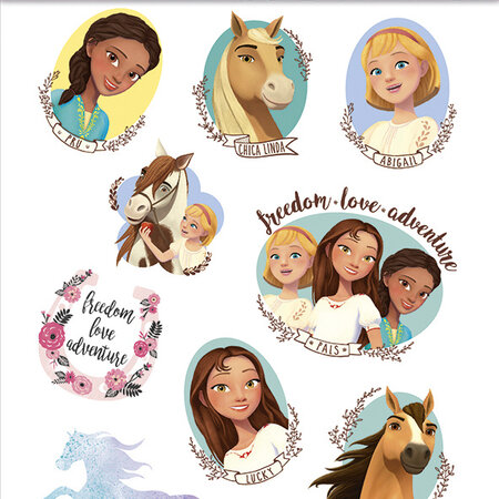 Dreamworks Spirit Temporary Tattoos - Set of High-Quality Tattoos with Images of Spirit - Iconic Horse from Dreamworks