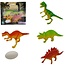 ANIMAL DINO SET+EGG - Set van 2 Dinosaurussen en Eieren - Hoogte 10/14 cm - Verken de Prehistorische Wereld