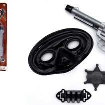 Wildwestpistole 19,5 cm - Pistole, Maske, Zubehör