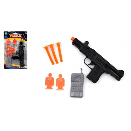 Pistol with 3 Darts 20 cm + Target + Accessories