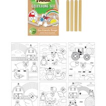 Eco-Friendly Farm Coloring Set A6 14x10 cm