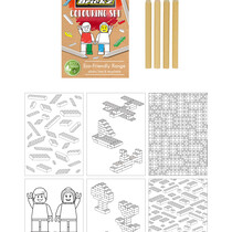 Sustainable Brickz Coloring Set A6 14x10 cm