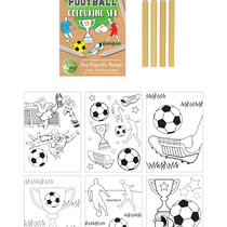 Sustainable Soccer Coloring Set A6 14x10 cm