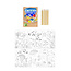 Sustainable Sea Creatures Coloring Set A6 14x10 cm - For Environmentally Conscious Creative Underwater Fun