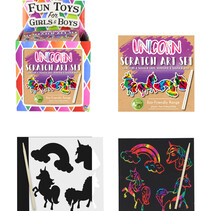 Magic Colour Scratch Eco Set Mini Einhorn 8.5 x 8.5 cm - Für umweltbewussten Kratzspaß