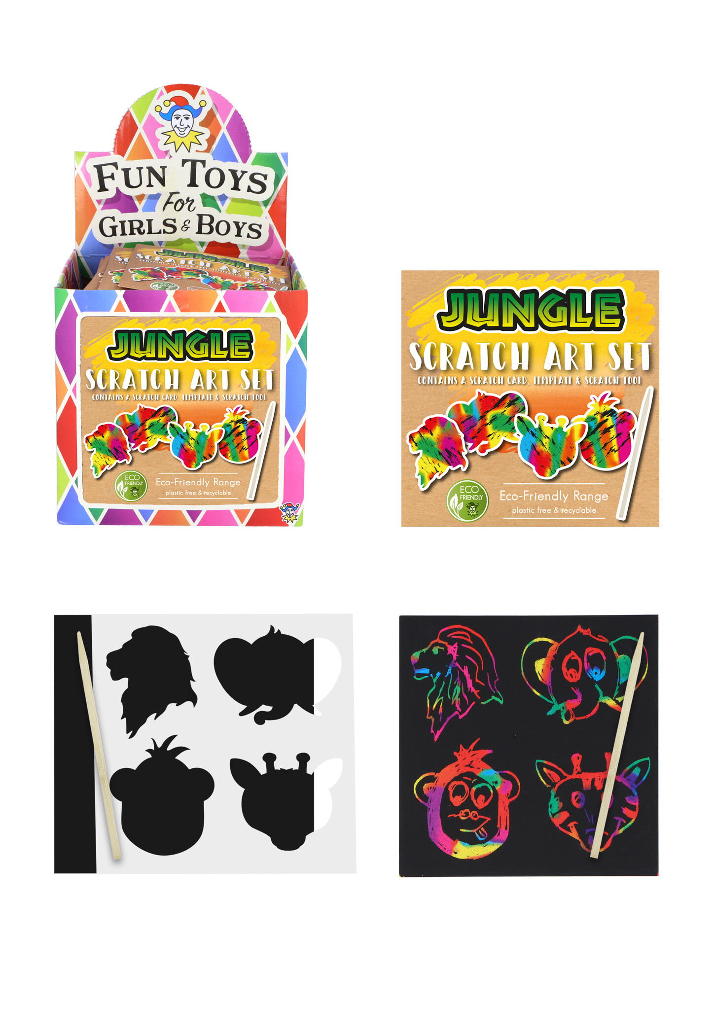 In the Jungle: Scratch Art (Scratch Art Fun)