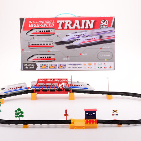 High speed train set 2 assorted in box 50 pieces