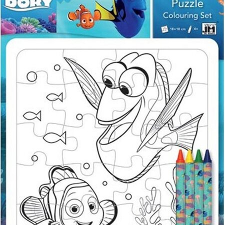 Finding dory coloring puzzle