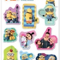 Minions puffy stickers 9 pieces