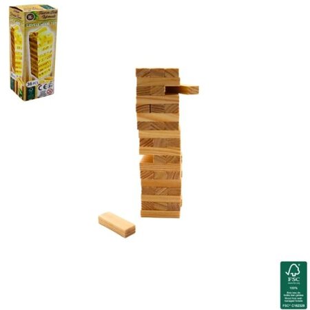 Houten Stapeltoren 36 stuks in doos
