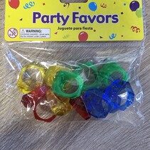 Kleines Spielzeug - Set mit 12 Kristallringen