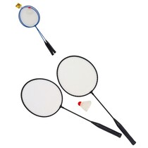 Badminton-Set 2 Schläger 60cm + 2 Shuttles