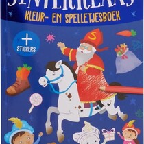 A4 Mal- und Spielebuch Sinterklaas 128 Seiten. + Aufkleber