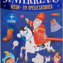 A4 Coloring and Games Book Sinterklaas 128 pages + stickers