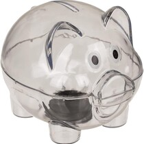 Sparschwein transparent 10x8cm