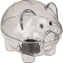 Sparschwein transparent 10x8cm