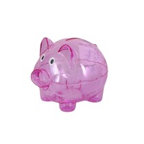 Sparschwein lila transparent 10x8cm