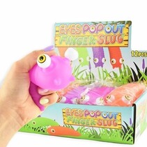 Rupsen met poppende ogen 15cm 4ass.