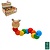 Houten rups 18.5x4cm